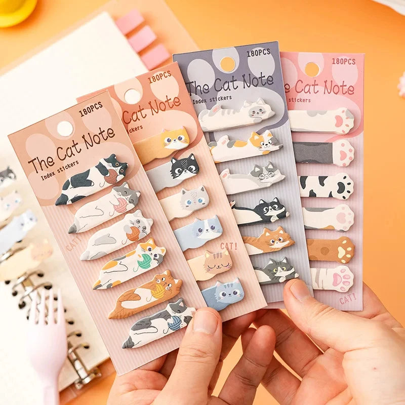 Cat Design Sticky Memo Notes