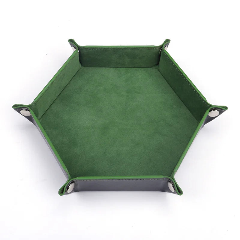 Foldable Hexagonal Dice Tray