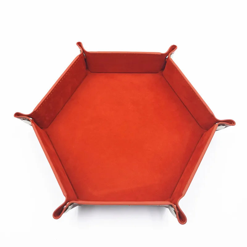 Foldable Hexagonal Dice Tray