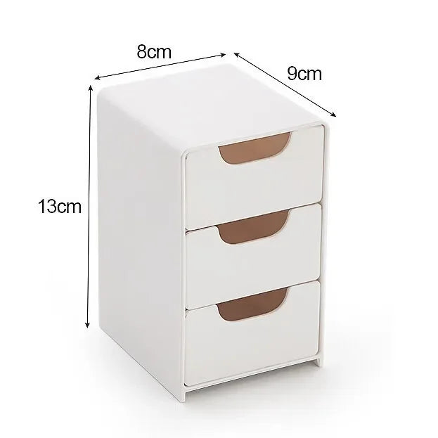 Three-Drawer Desktop Stationery Organizer