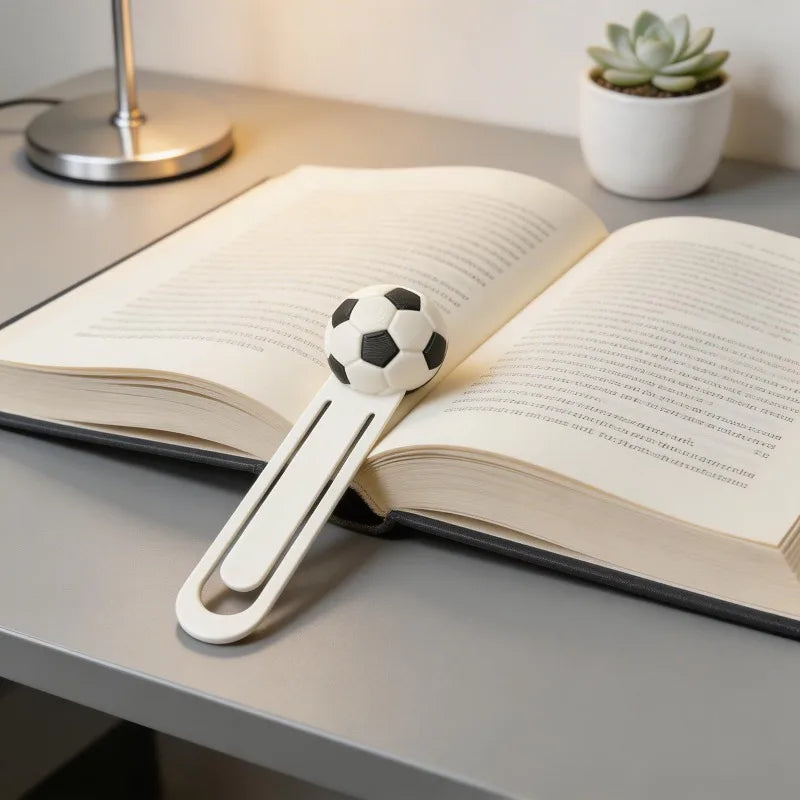 Soccer Ball Bookmark Clip