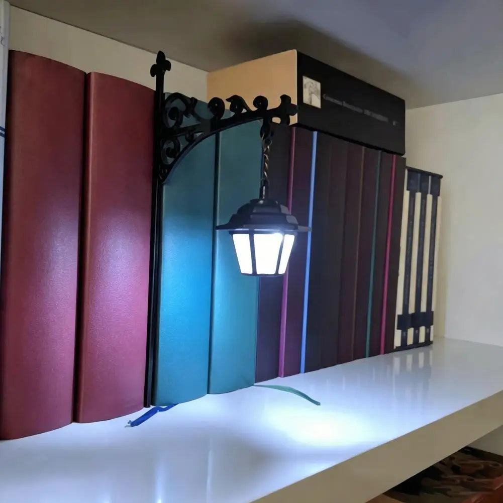 Bookshelf Decorative Lamp Book Scented Lamp Library Lantern Decorative Bookshelf Vintage Fantasy Book Nook Lamp for Bookworms