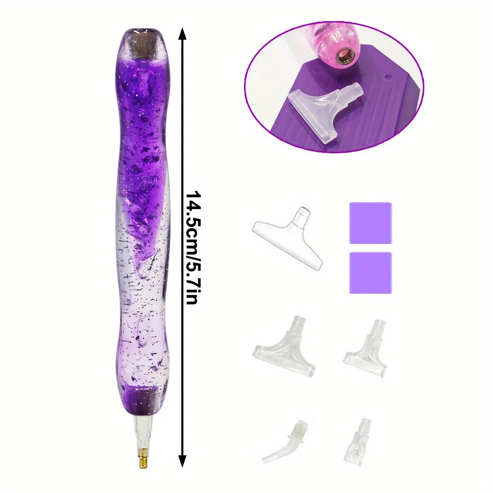 Diamond Painting Pen with Interchangeable Tips