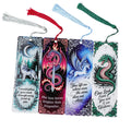 Fantasy Creatures Acrylic Bookmark Set (with Tassels) - Wolf/Dragon/Pegasus Theme Fantasy Enthusiasts, Book Fans, and Gift Givin