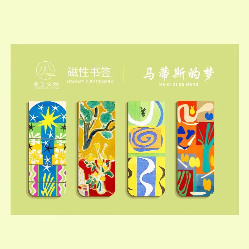 Impressionist Art Magnetic Bookmark Set