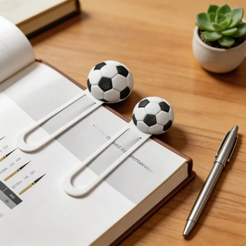 Soccer Ball Bookmark Clip