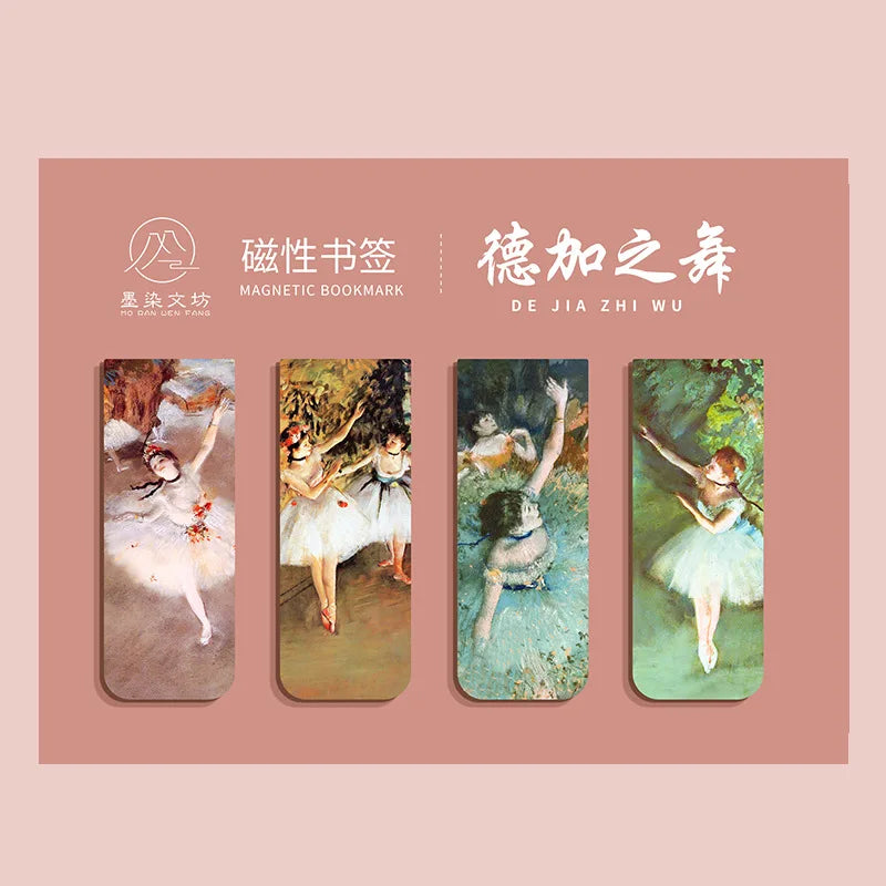 Impressionist Art Magnetic Bookmark Set