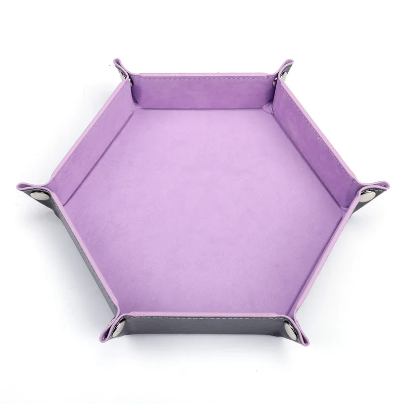 Foldable Hexagonal Dice Tray