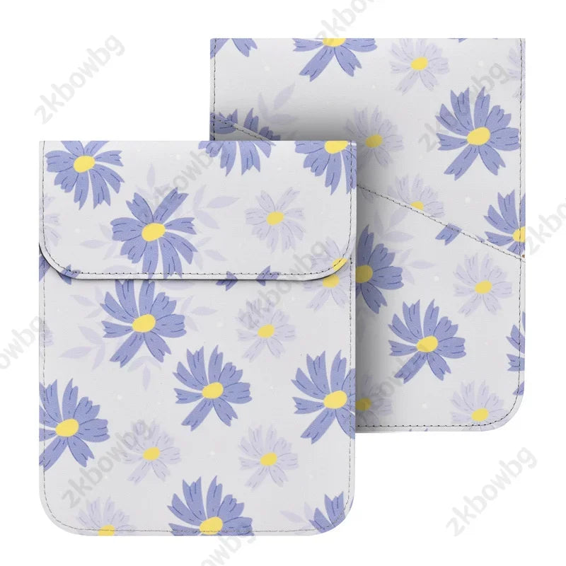Magnetic E-Reader Sleeve - Floral, Winter and Solid Designs