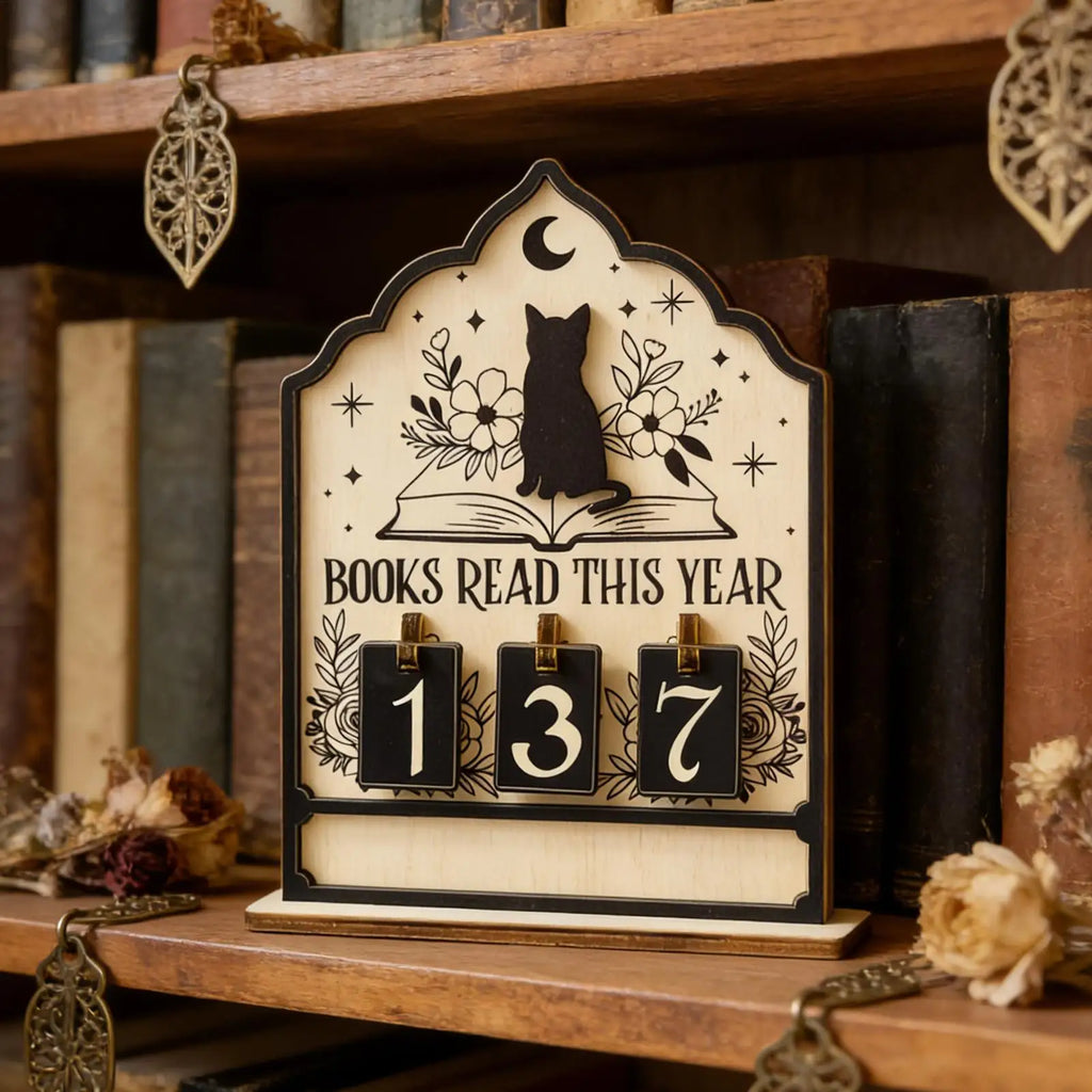 Cat Reading Counter — Up to 999