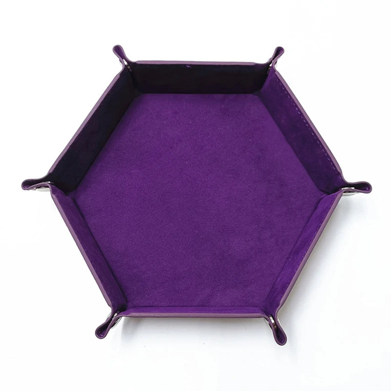 Foldable Hexagonal Dice Tray