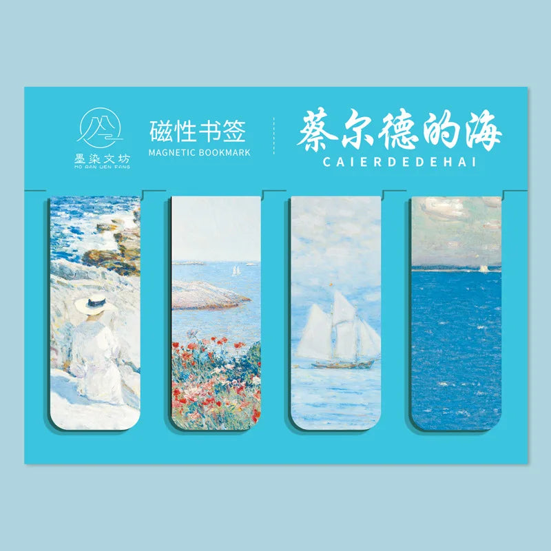 Impressionist Art Magnetic Bookmark Set