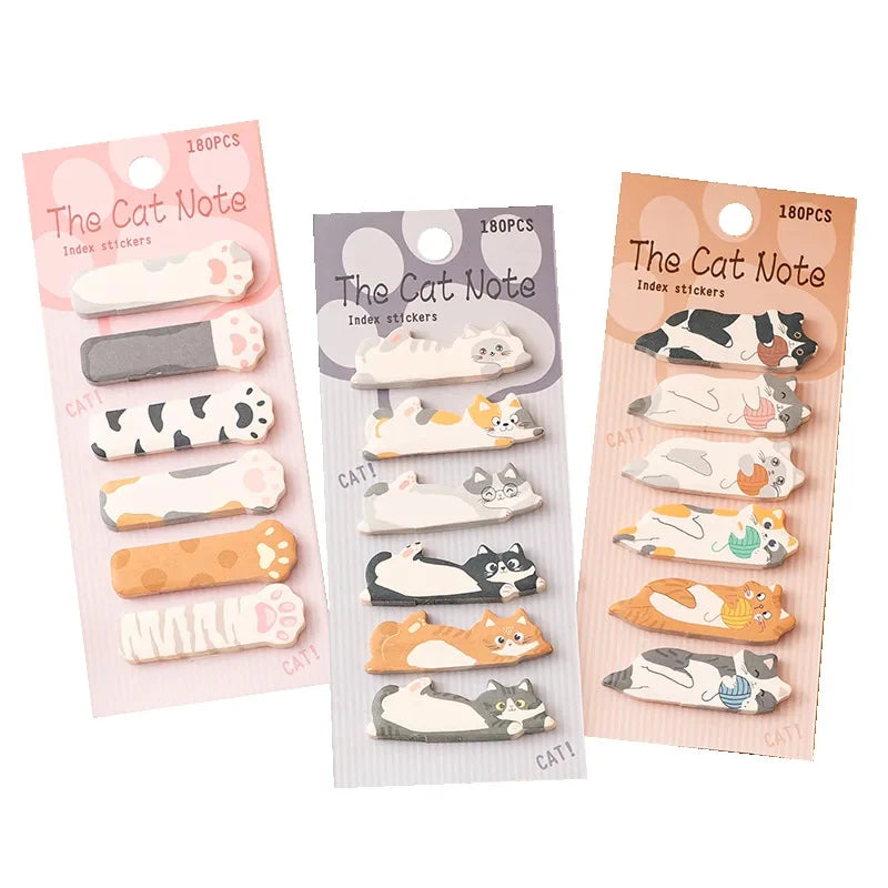 Cat Design Sticky Memo Notes