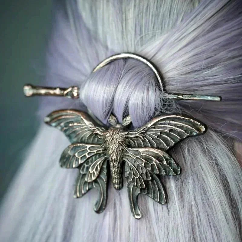 Vintage Nordic Metal Hair Sticks