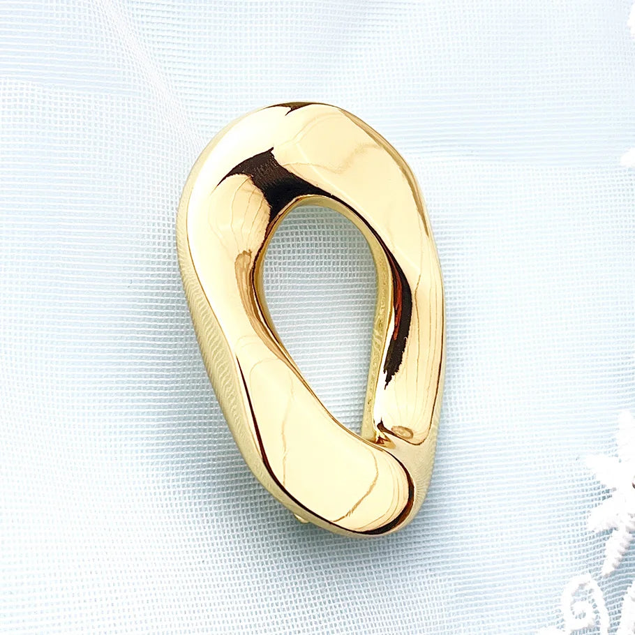 Modern Geometric Metal Brooch