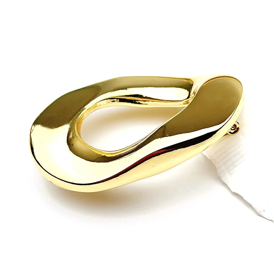Modern Geometric Metal Brooch