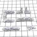 Seven-Piece Stone Wall Ruins Terrain Set