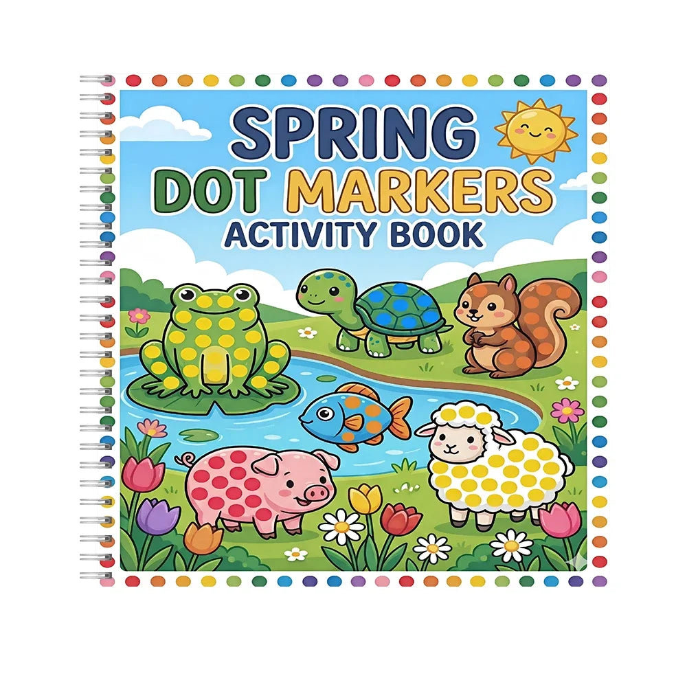 Spring Dot Marker Activity Book - 28 Pages