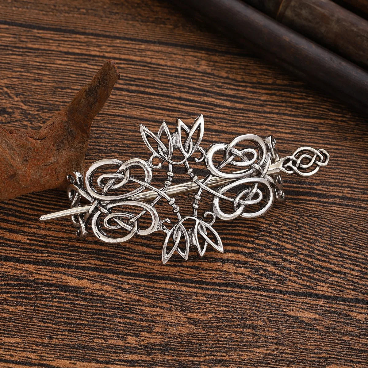Medieval Celtic Floral Hairpin