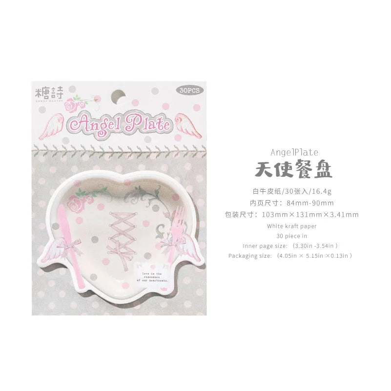 Decorative Plate Design Sticky Memo Notes
