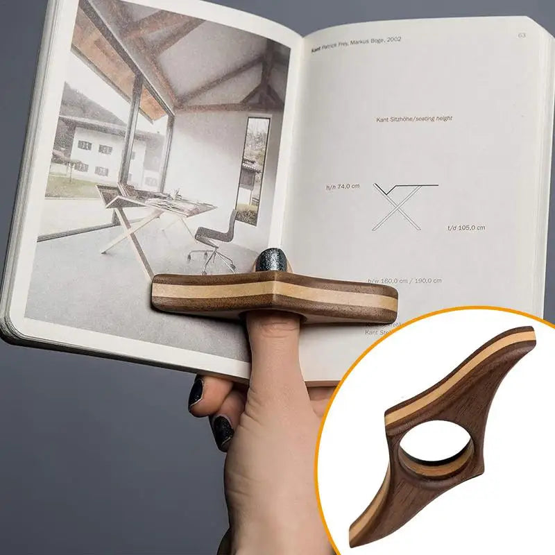 Wooden Thumb Page Holder