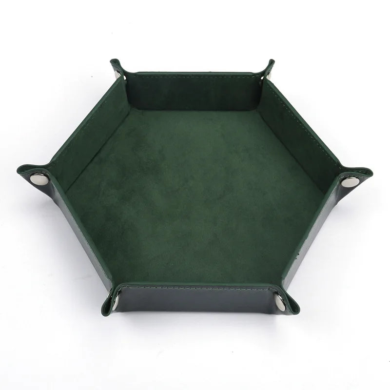 Foldable Hexagonal Dice Tray