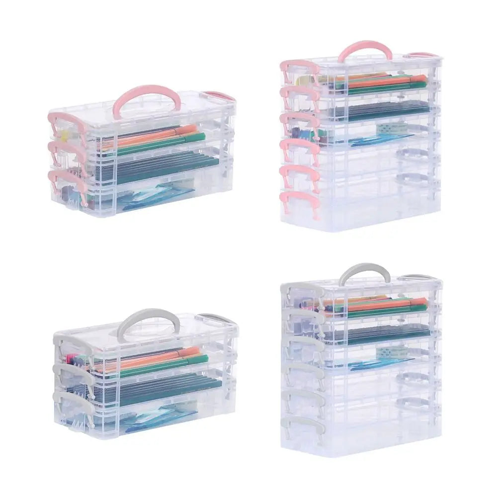 Stackable Paintbrush and Pen Storage Box
