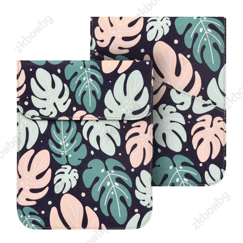 Magnetic E-Reader Sleeve - Floral, Winter and Solid Designs