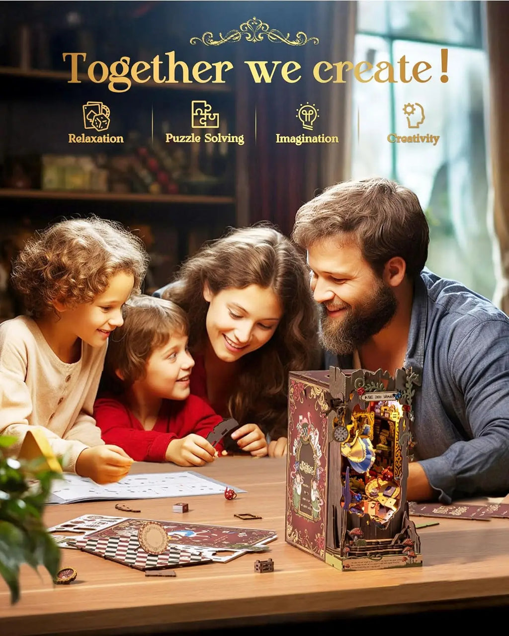 Fall Into Wonder Lighted DIY Book Nook Kit