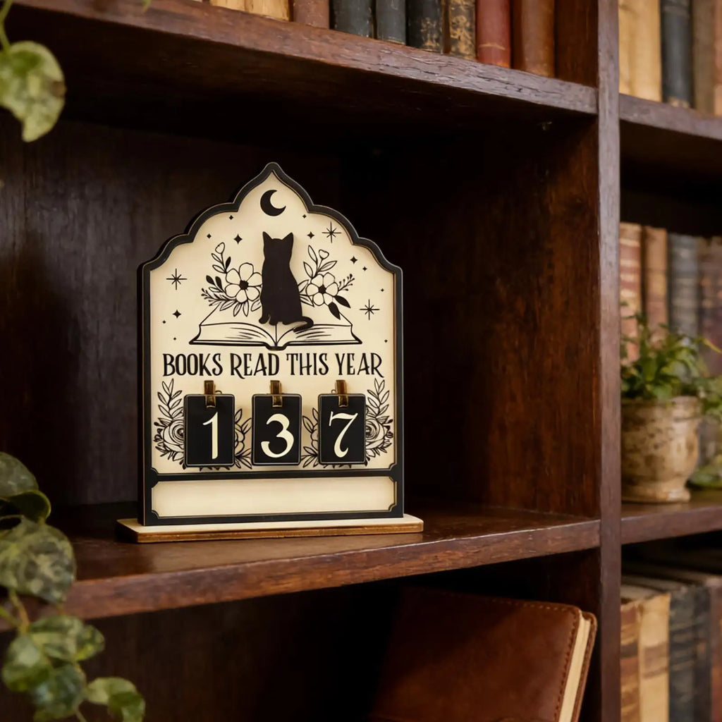 Cat Reading Counter — Up to 999