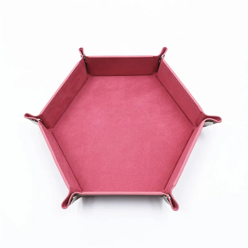 Foldable Hexagonal Dice Tray