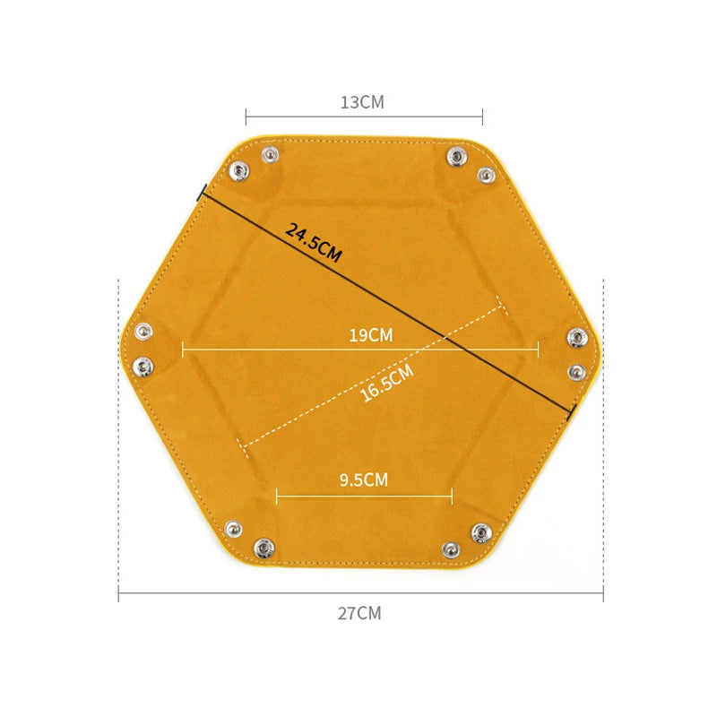 Foldable Hexagonal Dice Tray