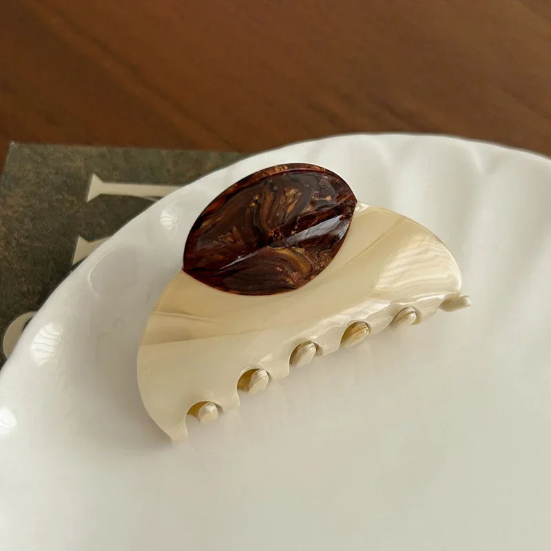 Vintage Marbled French Hair Clip