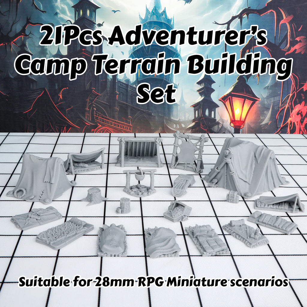Adventurer's Camp Miniature Terrain Set