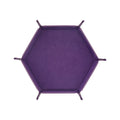 Hexagonal Dice Tray Miscellaneous Storage Box Board Game Dice Tray Accessories Leather Dice Tower Office Supplies Storage Tools