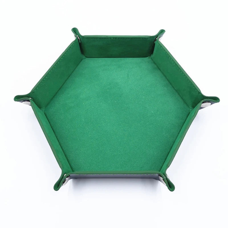 Foldable Hexagonal Dice Tray