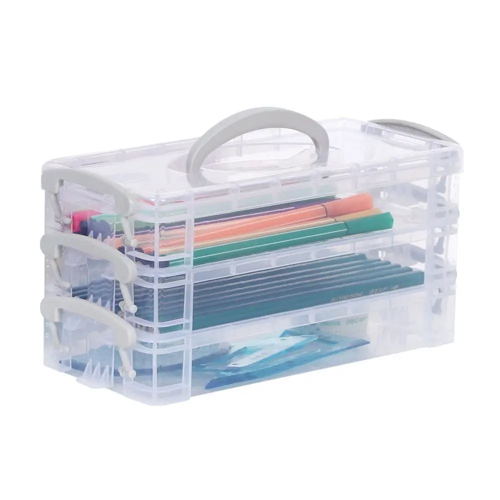 Stackable Paintbrush and Pen Storage Box