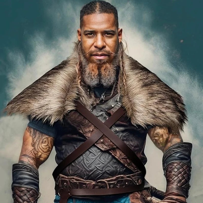 Medieval Faux-Fur Cosplay Cape