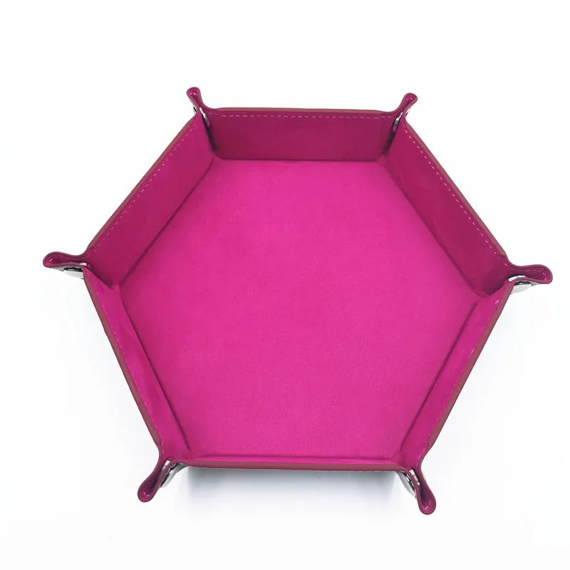 Foldable Hexagonal Dice Tray