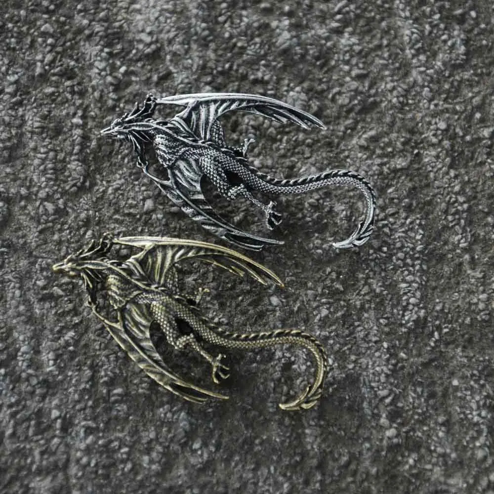 Flying Dragon Viking-Inspired Brooch