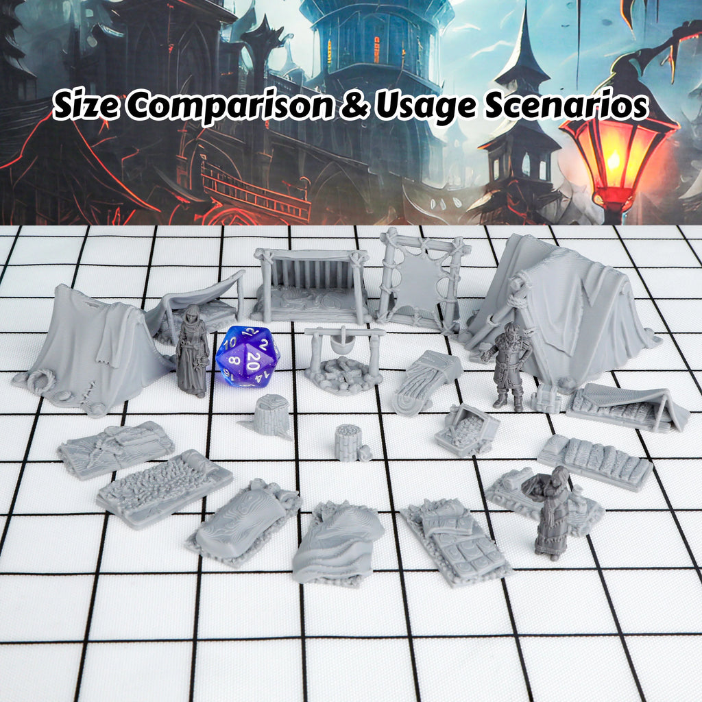 Adventurer's Camp Miniature Terrain Set