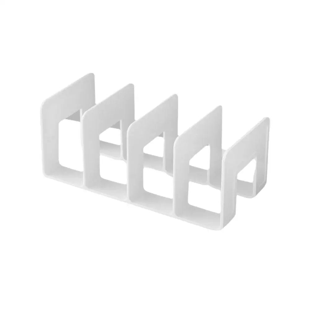 Four-Section Desktop Book and File Organizer