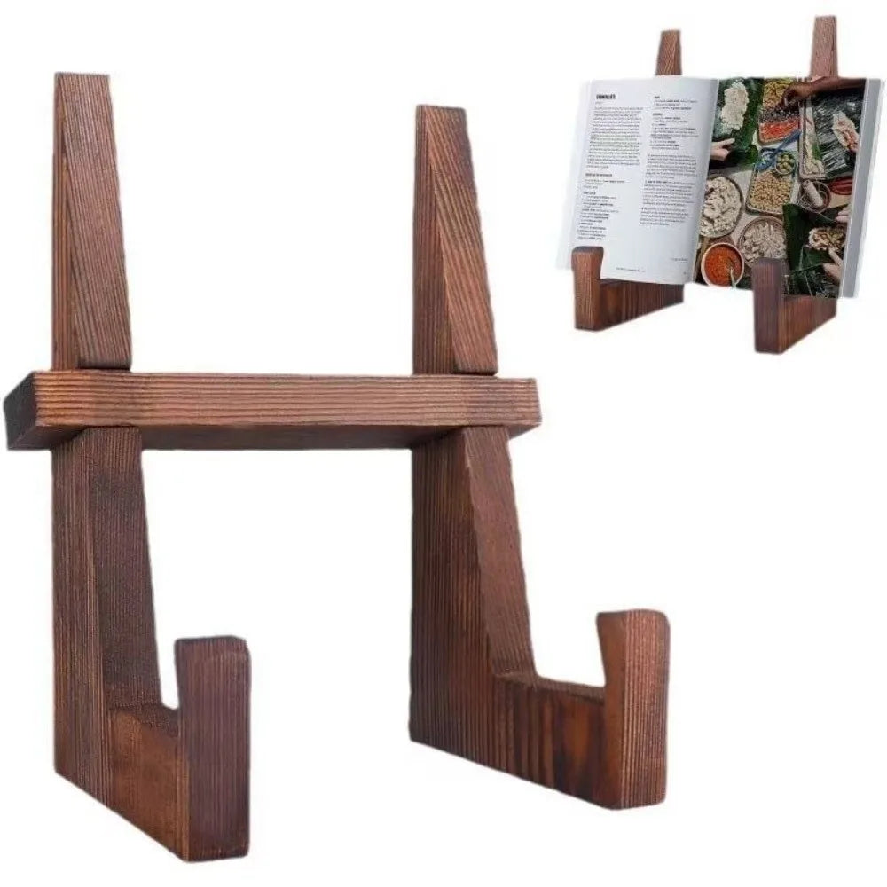 Wooden Tabletop Book and Cookbook Stand