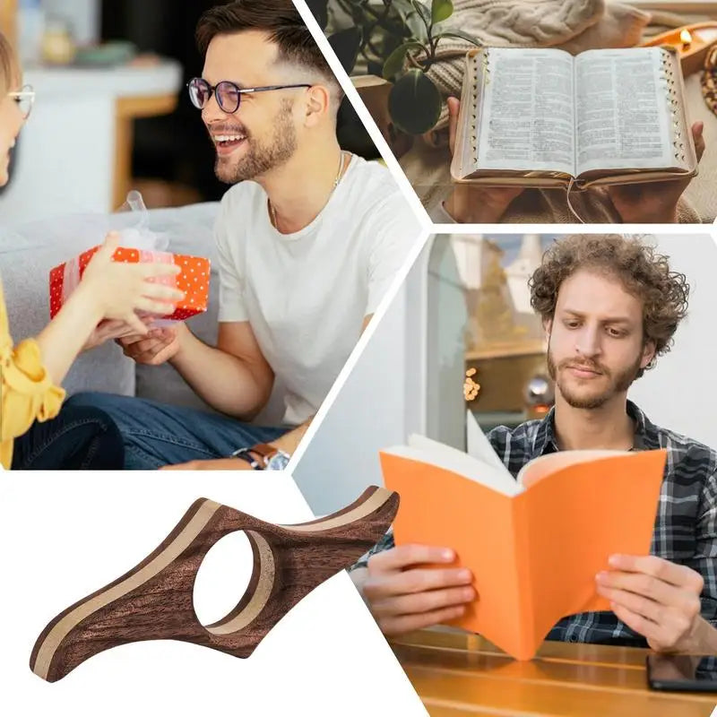 Wooden Thumb Page Holder