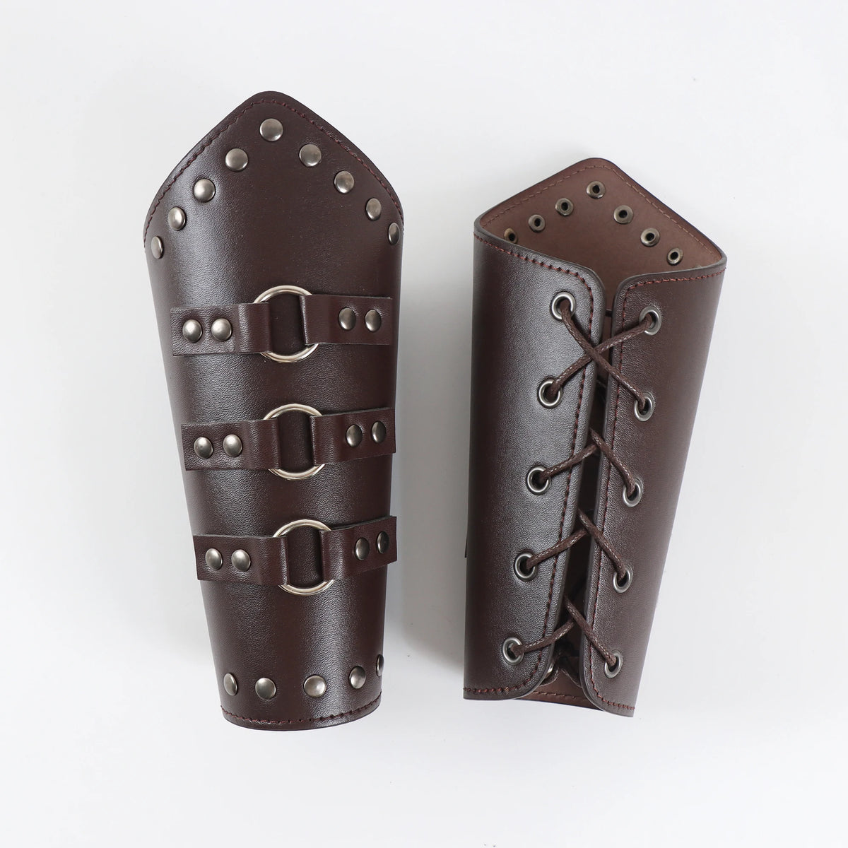 Lace-Up Medieval Cosplay Bracers