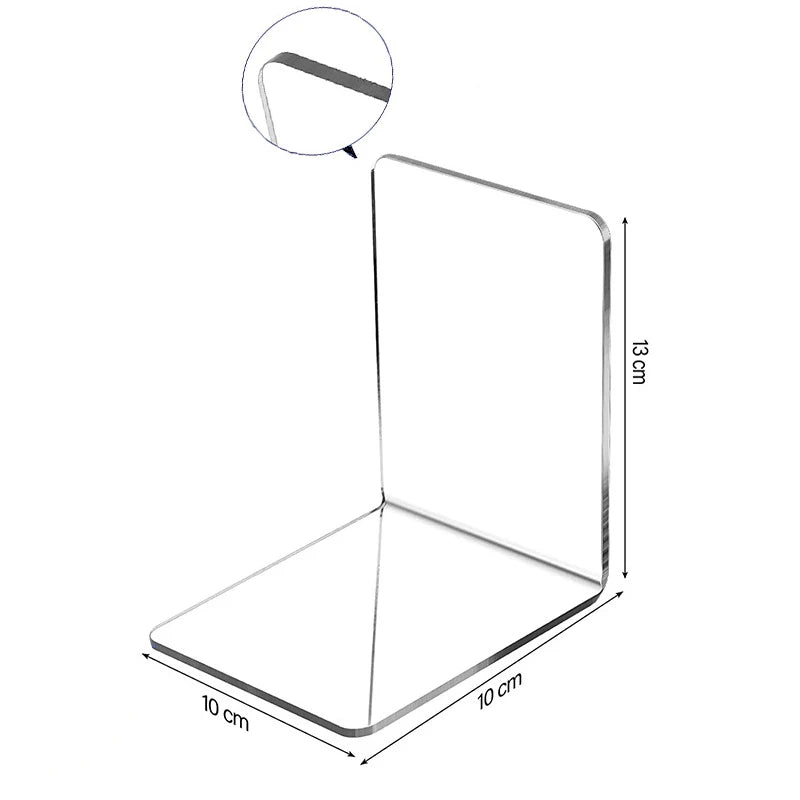 Transparent Acrylic Bookend and Display Holder