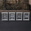 28mm RPG Terrain Miniature Set - Interchangeable Shelves, Bookshelf & Cupboard for Tabletop Games, RPG Role Playing Accessories