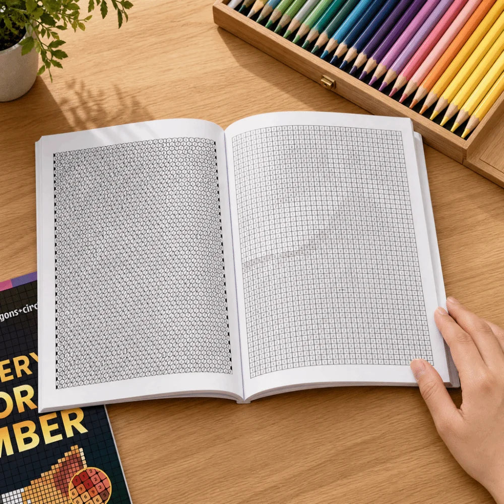 Cat Cover Mystery Color by Number Activity Book