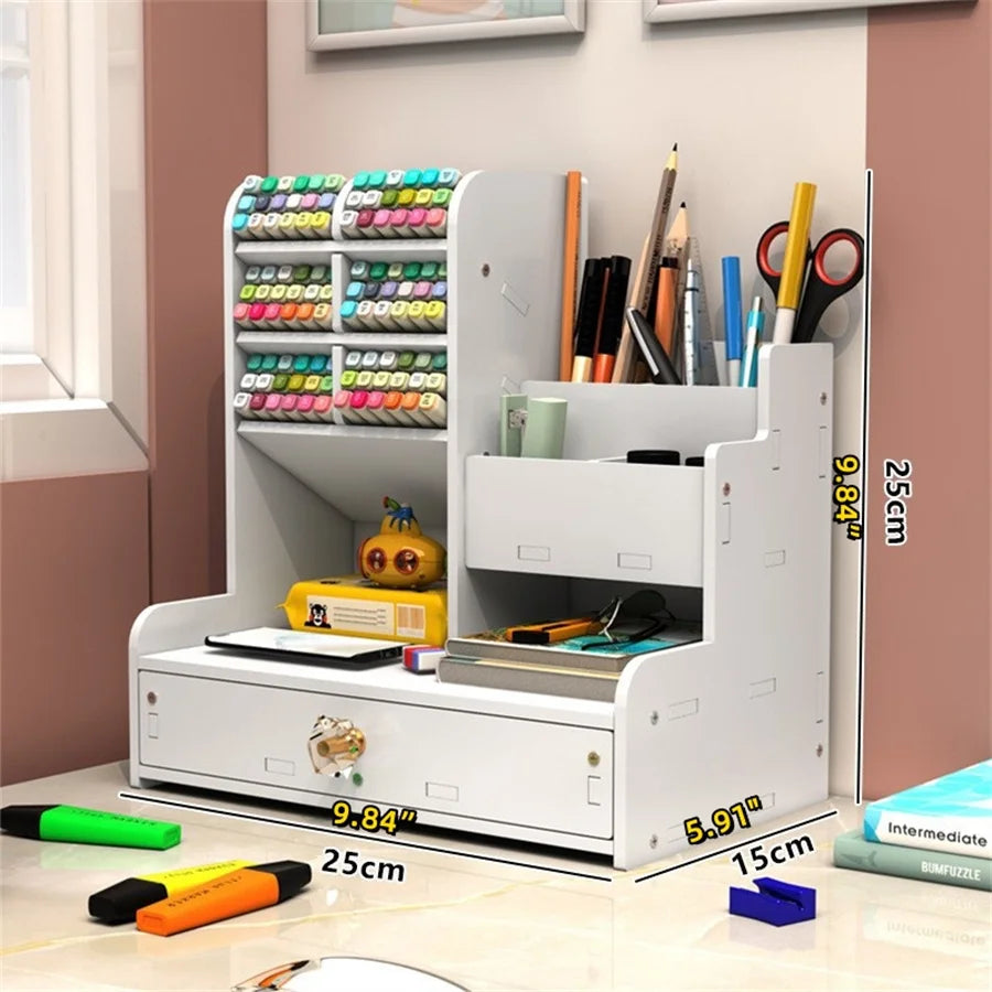 Desktop Pen and Stationery Storage Organizer