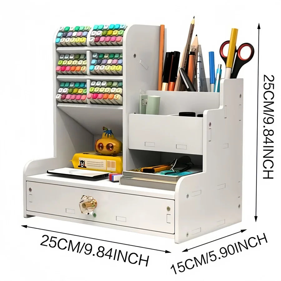 Desktop Pen and Stationery Storage Organizer